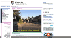 Desktop Screenshot of praha-suchdol.cz