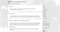 Desktop Screenshot of knihovna.praha-suchdol.cz
