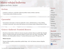 Tablet Screenshot of knihovna.praha-suchdol.cz
